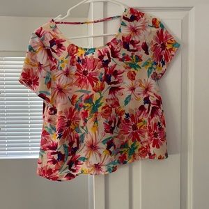 Floral crop top